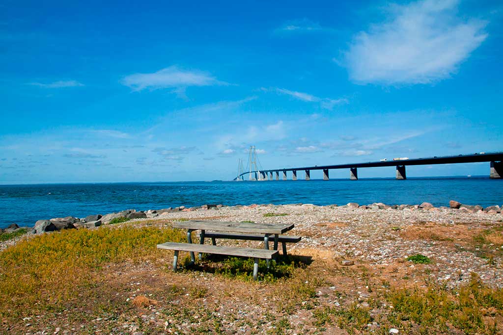 Fünen Fjord Brücke verbindet Seeland mit Fünen