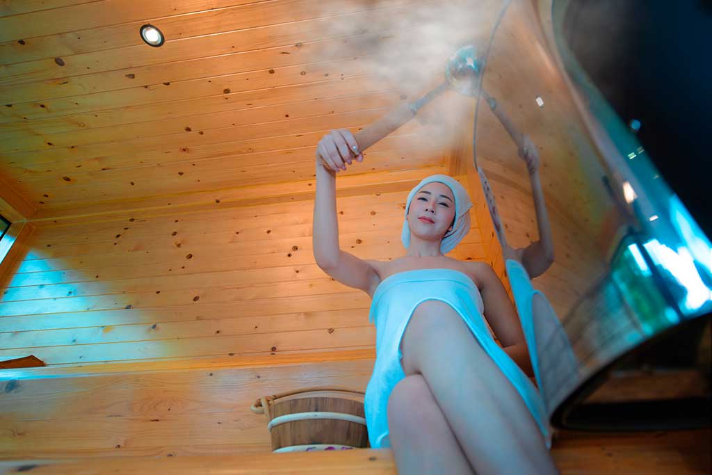 Ferienhaus mit Sauna