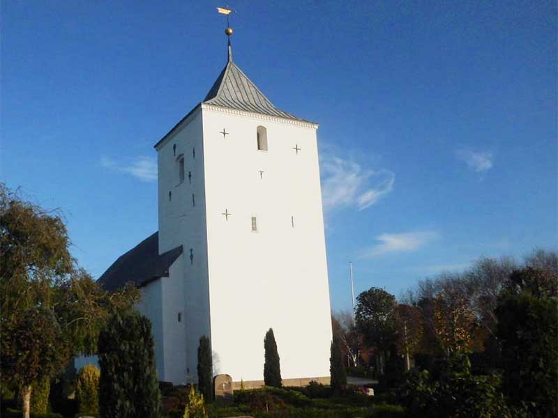 Outrup Kirche in der Varde Kommune.