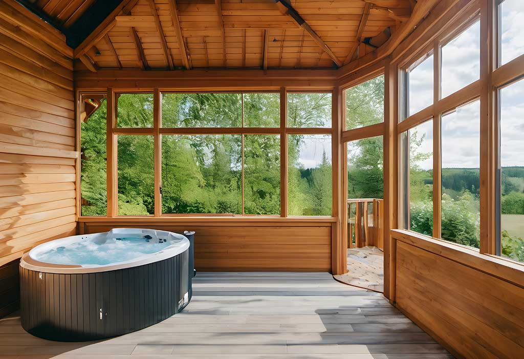 Pool mit Whirlpool