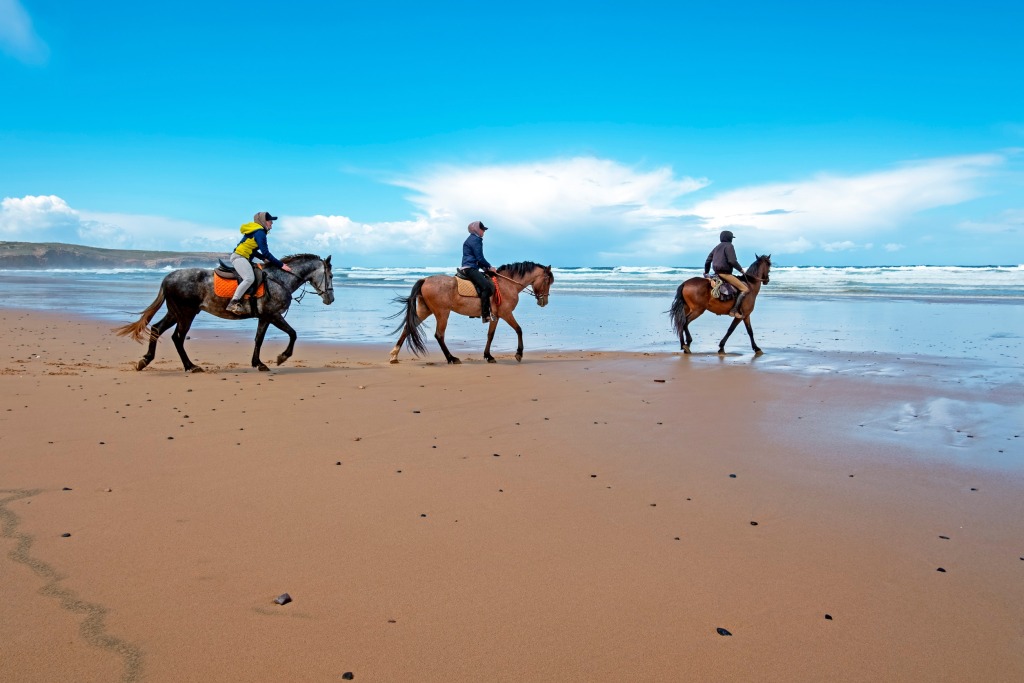 Reiten an der Nordsee