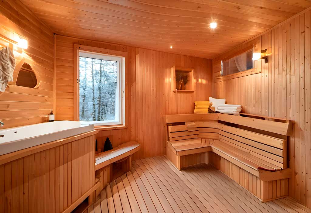 Romantisches Ferienhaus mit Sauna und Kamin