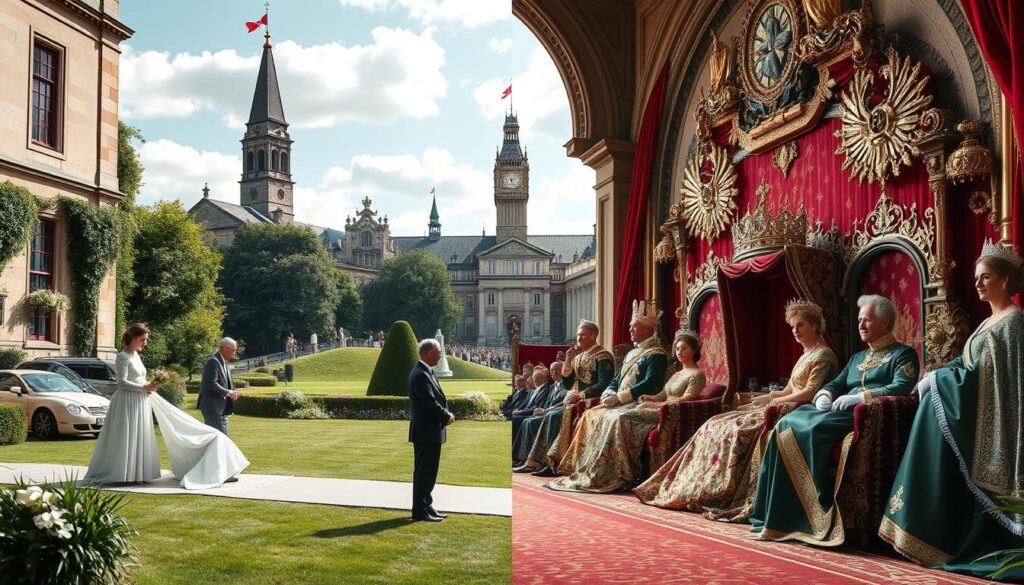 Krönung in Dänemark vs. Großbritannien