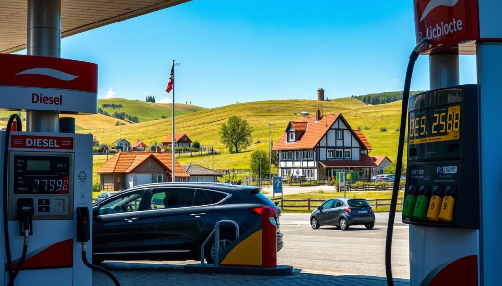 Was kostet der Liter Diesel in Dänemark?