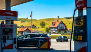 Was kostet der Liter Diesel in Dänemark?