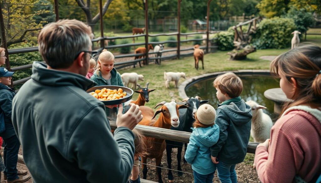 Interaktive Tierfütterung im Aalborg Zoo