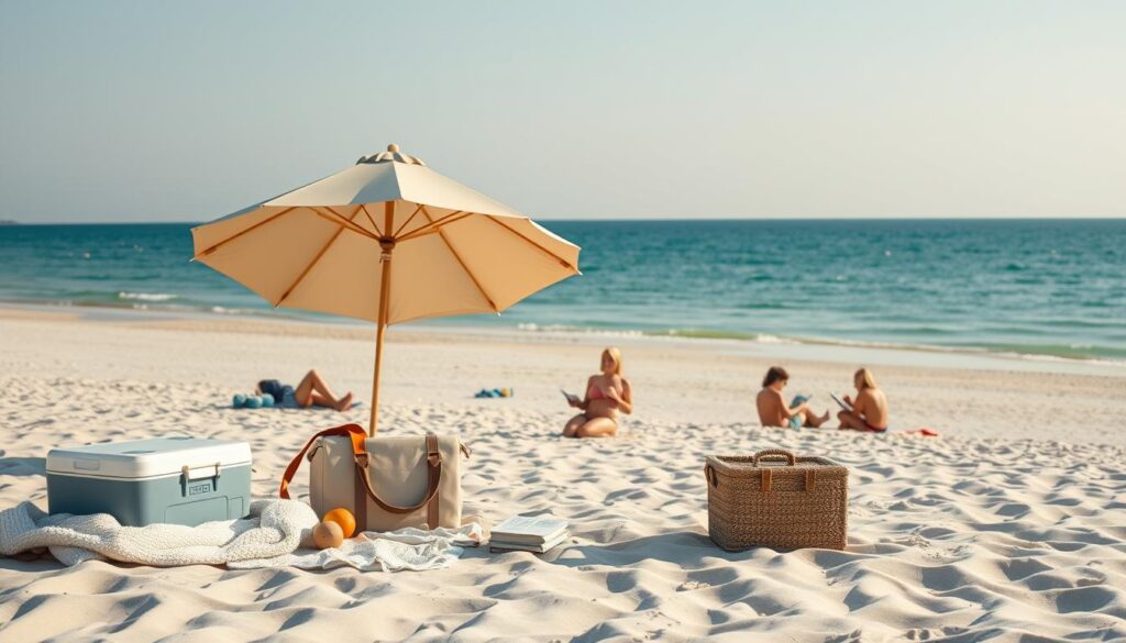 White Sands Strand Dänemark Strandtag Ausrüstung