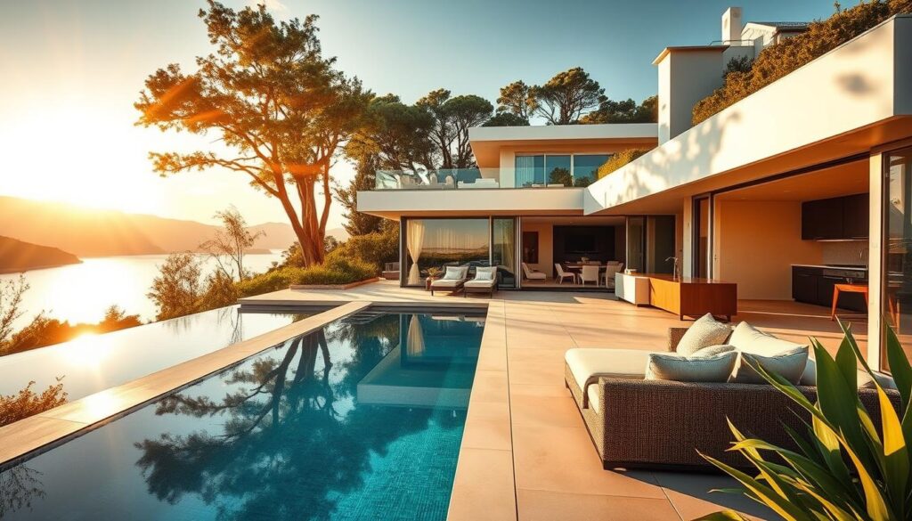 Luxus Ferienhaus mit Pool und Terrasse Luxus Ferienhaus mit Pool und Terrasse