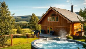 Ferienhaus mit Außenwhirlpool