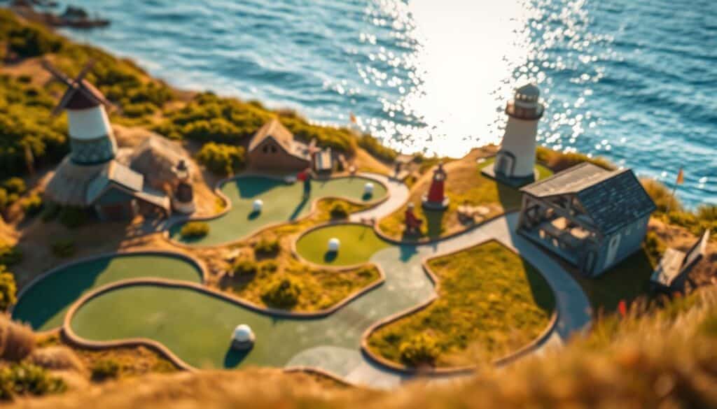 Minigolfanlage an der Nordseeküste