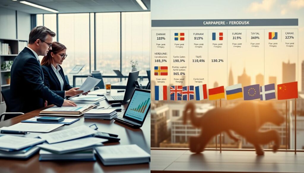 Steuersystem und Abgaben Vergleich