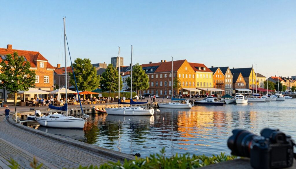 Aarhus Stadtansicht und Hafen