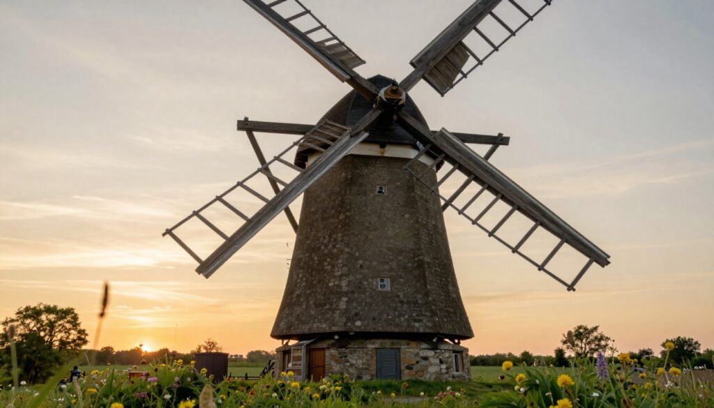 Architektur und Restaurierung der Windmühle