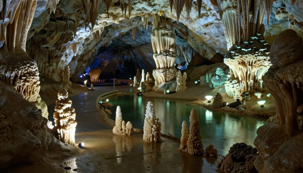 unterirdische Seen und Gänge