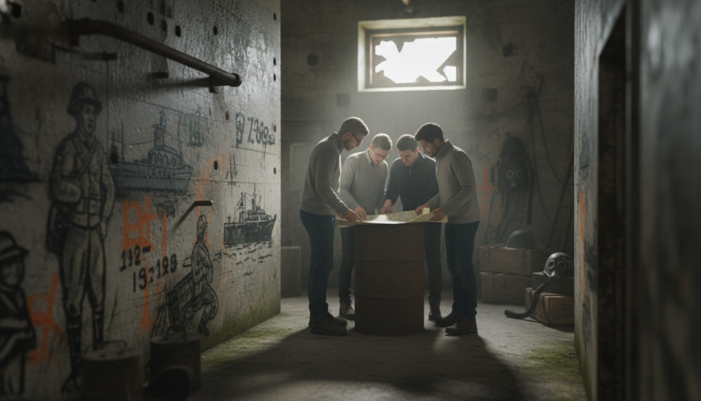 sicherheit bunker erkundung